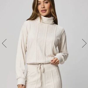 Splendid Women's Ivory Cowl Neck Sweater